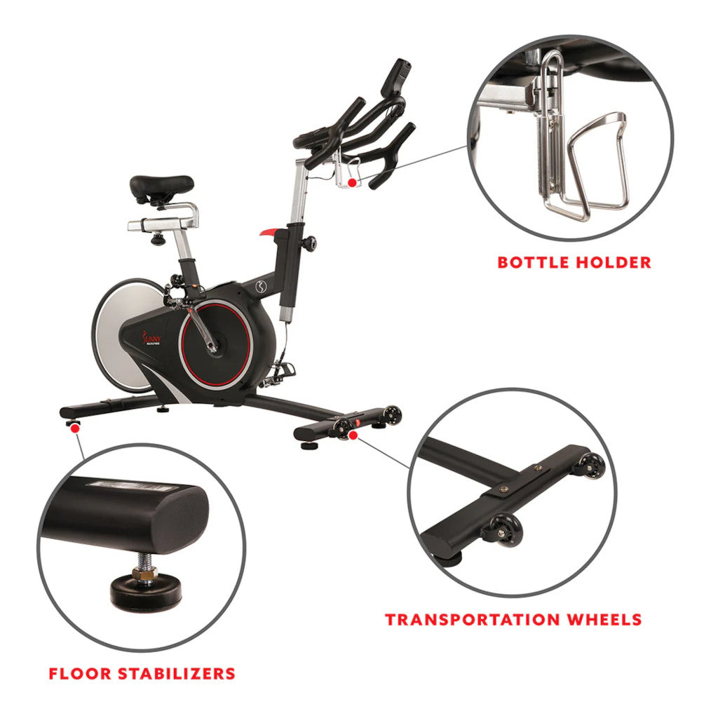 Sunny Magnetic Rear Belt Drive Stationary Bike