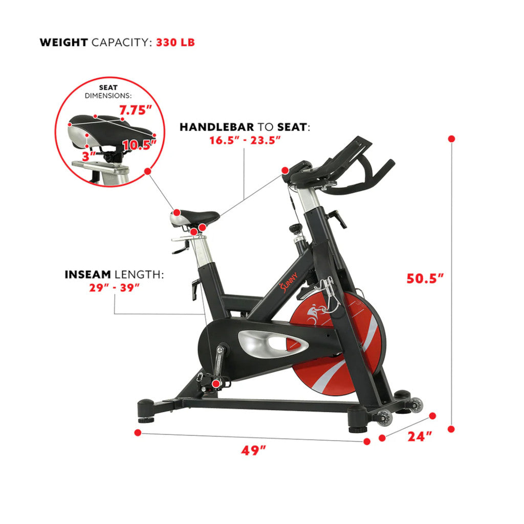 Sunny Evolution Pro II Magnetic Indoor Cycle Exercise Bike