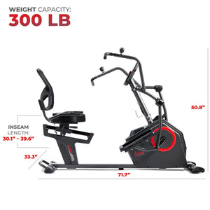 Sunny Smart Recumbent Elliptical Cross Trainer