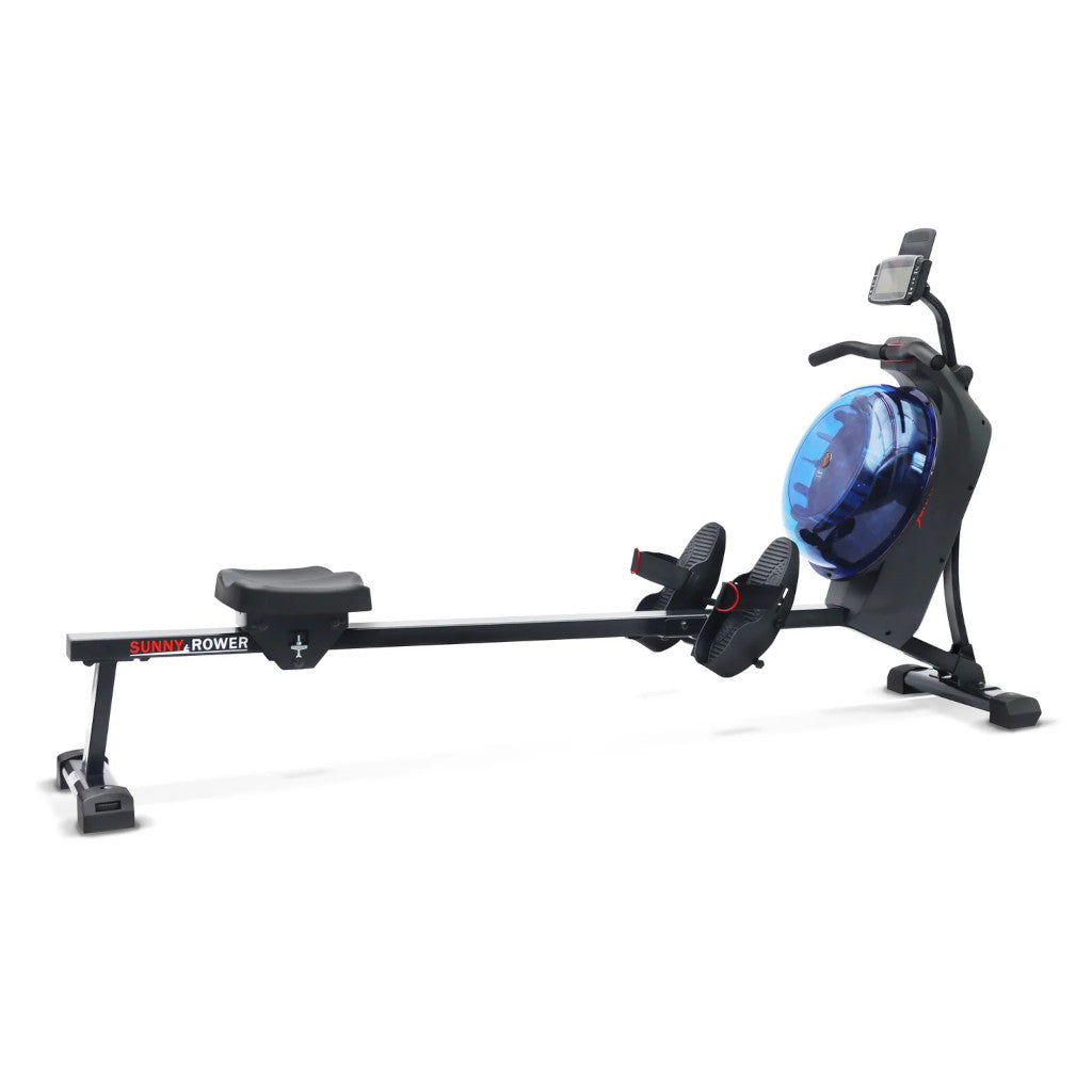 Sunny Hydro + Dual Resistance Smart Magnetic Water Rowing Machine