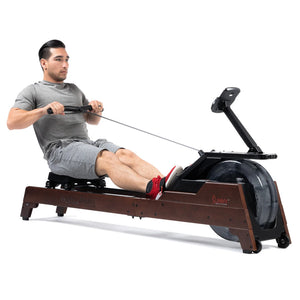 Sunny Vertical Hydro Wooden Water Rowing Machine