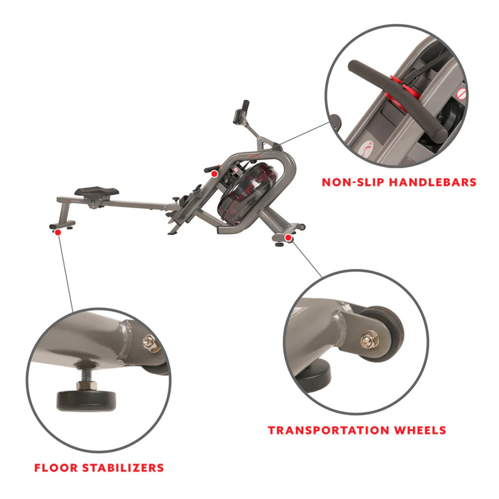 Sunny Phantom Hydro Water Rowing Machine