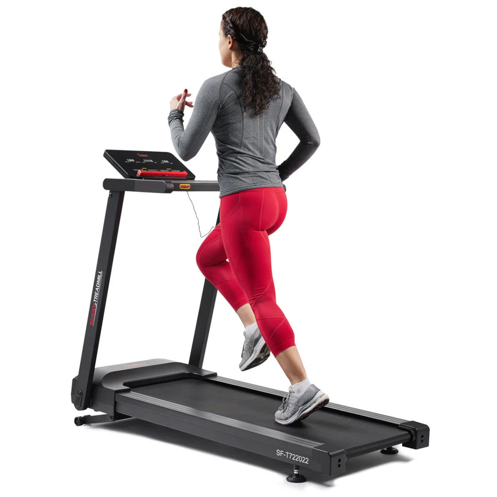 Sunny Interactive Slim Auto Incline Treadmill