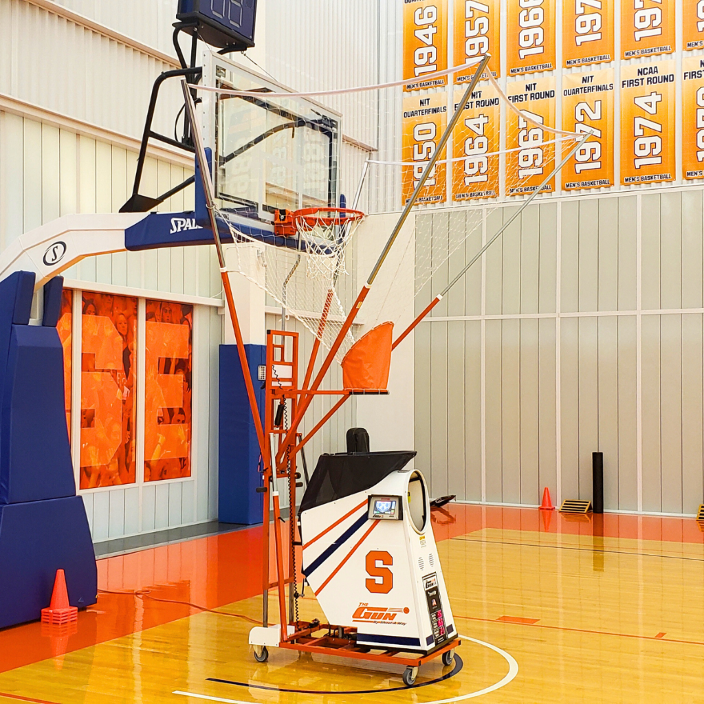 Shoot-A-Way The Gun 10k Basketball Shooting Machine Syracuse Gym
