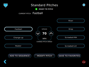 Sports Attack Elite eHack Attack Softball interface