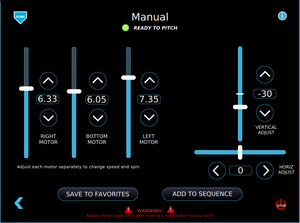 Sports Attack Elite eHack Attack Manual Pitch Screen