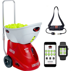 Lobster Elite Two Tennis Ball Machine all electric with 10 function wifi remote