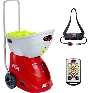 Lobster Elite Two Tennis Ball Machine all electric with 10 function remote