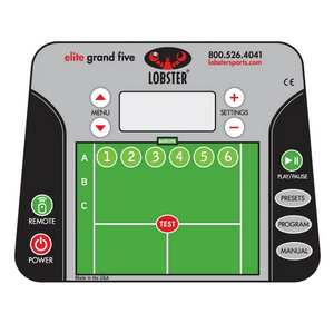 Lobster Elite Grand Five Tennis Ball Machine Control Pannel