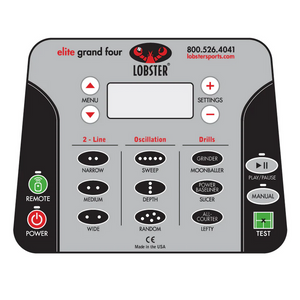 Lobster Elite Grand Four Tennis Ball Machine Control Pannel