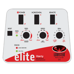 Lobster Elite Liberty Tennis Ball Machine Control Pannel