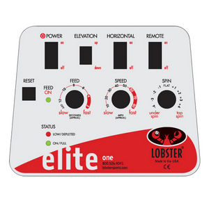 Lobster Elite One Tennis Ball Machine Controls